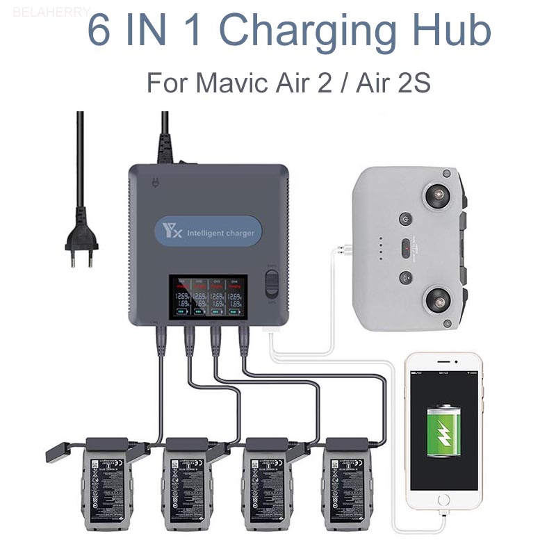 Drone Battery Balance Charger - Chargeur de batterie 6 en 1