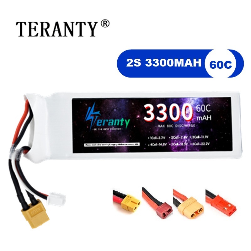 Drone Battery Lipo - Batterie LiPo 2s 7.4V 3300mAh 60C