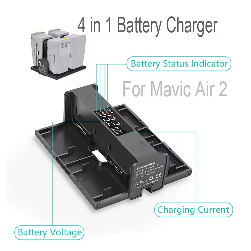 Drone Battery Smart - Hub de charge pliable Portable 4