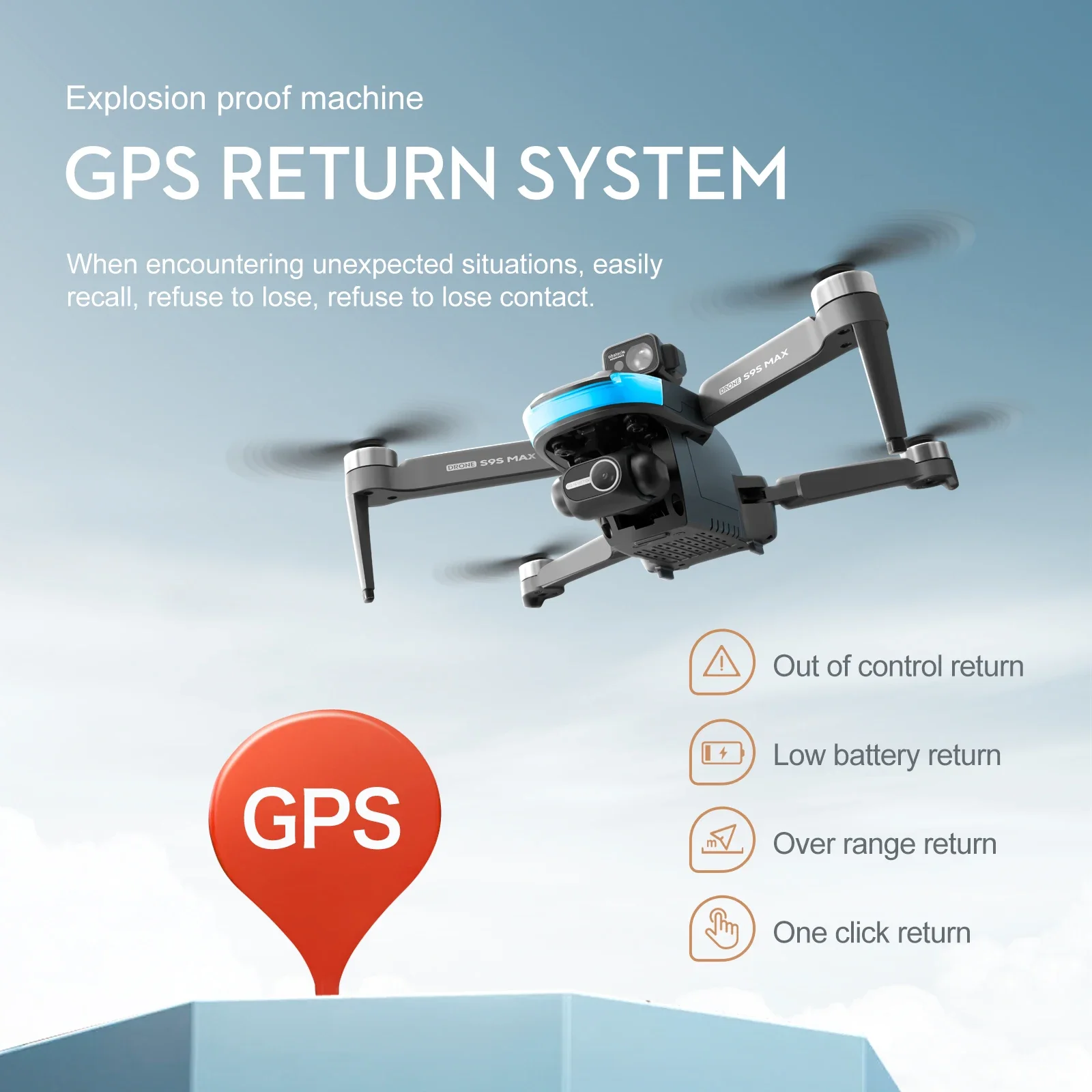 Nouveau S9S MAX MINI Drone 4K  - Drone Battery Box avis et prix