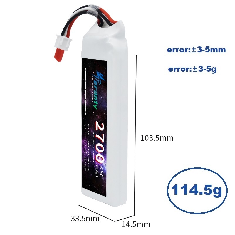 1/3 pièces 2S 7.4V Lipo batter - Drone Battery Lipo avis et prix
